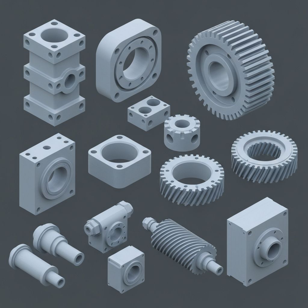 Pièces de rechange industrielles techniques imprimées en 3D avec matériaux PA-CF